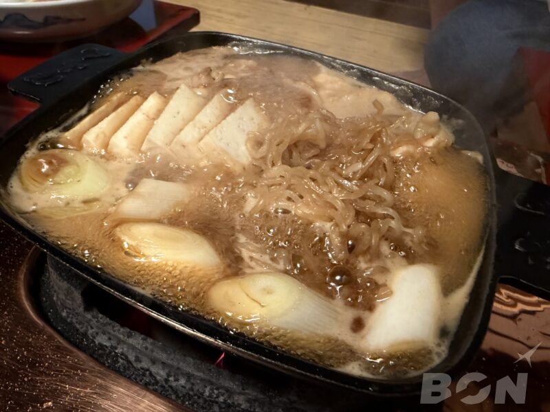 ぼたん 鳥すき焼き 食べ頃の仕上がり