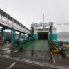 伊勢湾フェリーの車両甲板、渥美半島・伊良湖行きのりば
