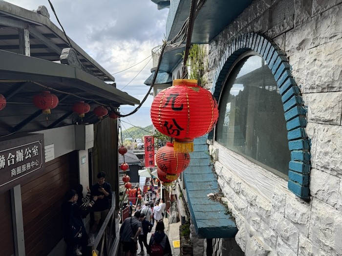 九份 お茶屋の外観 阿妹茶楼向かいの人気店