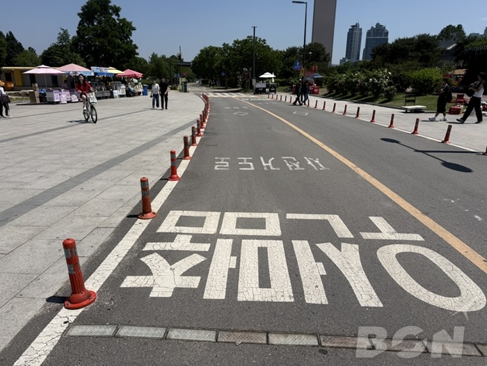 汝矣島漢江公園の様子