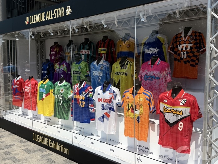 J.LEAGUE Exhibitionの歴代ユニフォーム展示